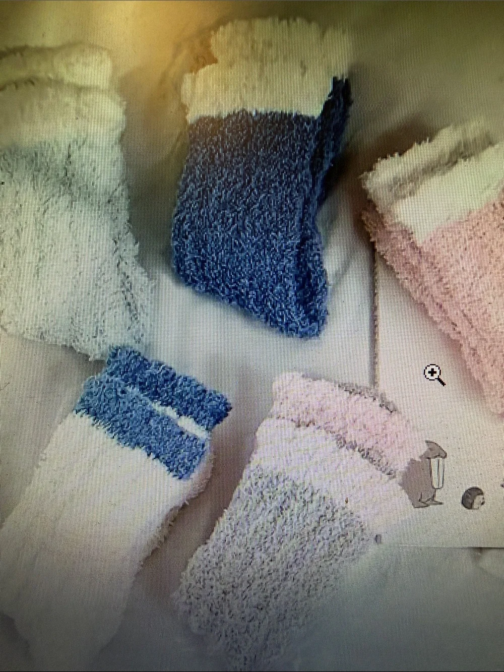 5 pair Cozy Plush Women's Socks - Pink, Blue, Cream. 🆕